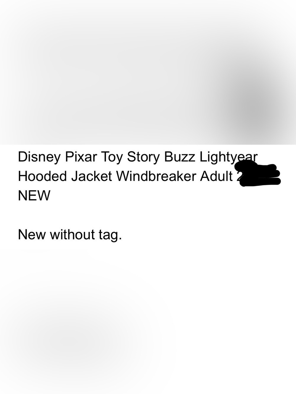 Like New No Tags Disney Store  Beige Hooded  Buzzlighter Windbreaker Size XL. - Picture 5 of 16